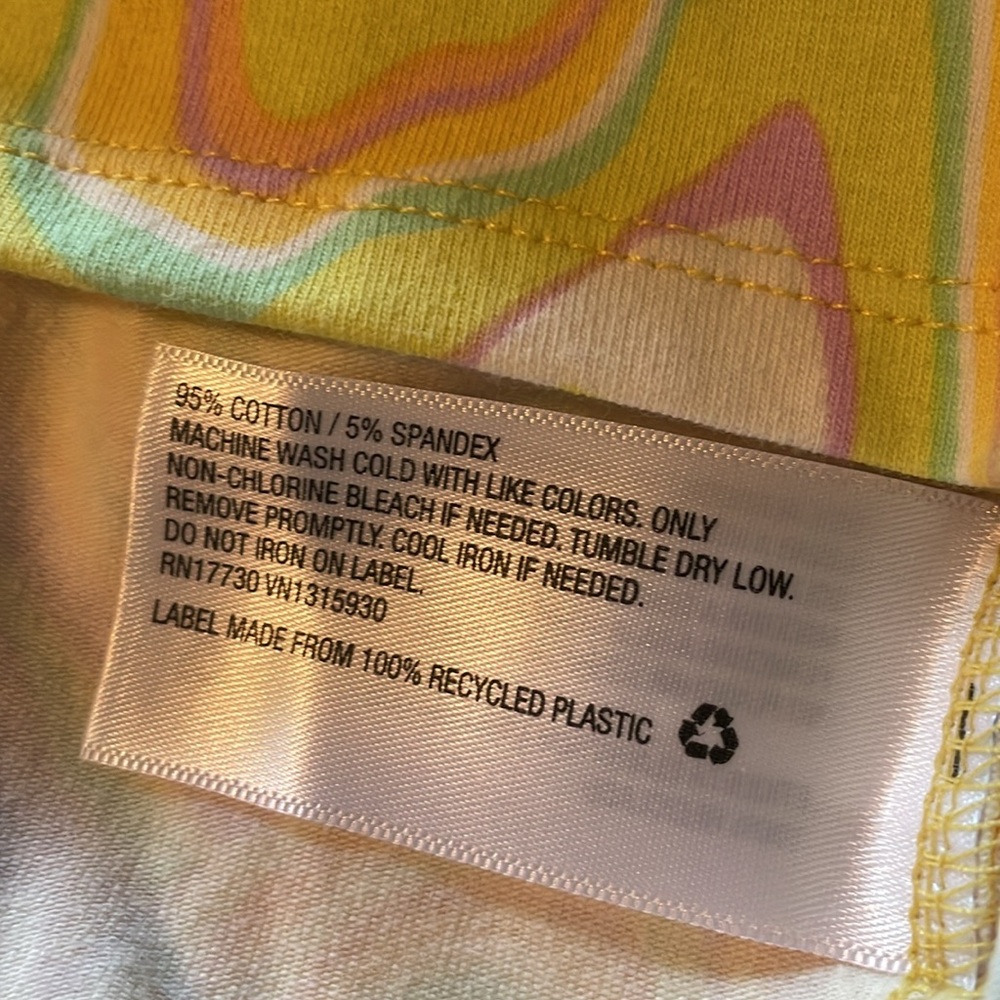 NWT Wild Fable Yellow & Green Bodycon Mini Dress. Size XS - Picture 3 of 5